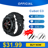 Cubot C3 SmartWatch Sport nocny Monitor pracy serca 5ATM wodoodporny panel dotykowy inteligentny zegarek Fitness Smart Watch dla mężczyzn dla kobiet z systemem Android IOS